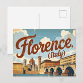 Florence Ansichtkaart Schoonheid Briefkaart (Voorkant / Achterkant)