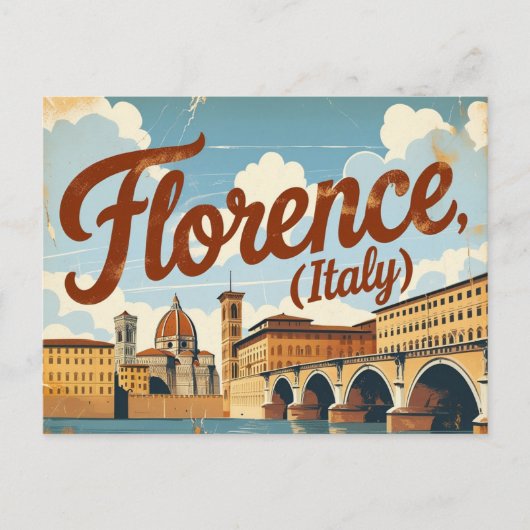 Florence Ansichtkaart Schoonheid Briefkaart (Voorkant)