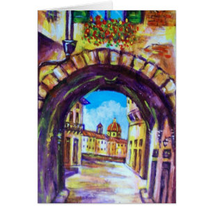 FLORENCE ANTIEK ALLEY UITZICHT CHURCH CESTELLO