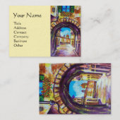 FLORENCE ANTIEK ALLEY UITZICHT CHURCH CESTELLO Cre Visitekaartje (Voorkant / Achterkant)