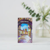 FLORENCE ANTIEK ALLEY UITZICHT CHURCH CESTELLO VISITEKAARTJE (Staand voorkant)