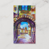 FLORENCE ANTIEK ALLEY UITZICHT CHURCH CESTELLO VISITEKAARTJE (Achterkant)