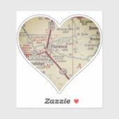 Florence Arizona  kaart Sticker (Vel)