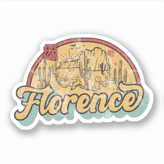 Florence, Arizona Sticker (Voorkant)