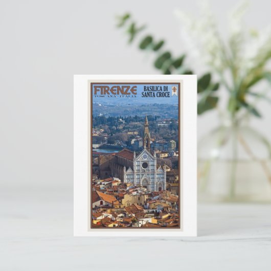 Florence - Basilica di Santa Croce Briefkaart (Staand voorkant)
