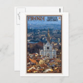 Florence - Basilica di Santa Croce Briefkaart (Voorkant / Achterkant)