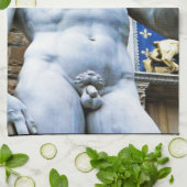 Florence beeld van David With Love Quote Theedoek (Gevouwen)