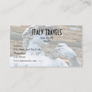 Florence beeld van David With Love Quote Visitekaartje
