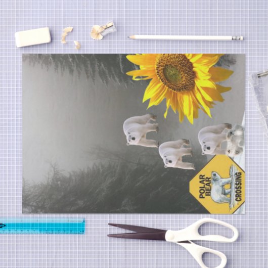 Florence, Beer van zonnebloempitten Tissuepapier (Craft)