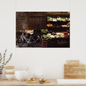 Florence Bike door Vegies Poster (Keuken)
