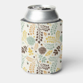 Florence: bladeren, bloemen en vlinder blikjeskoeler (Blikje Achterkant)