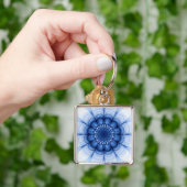 Florence blauw patroon sleutelhanger (Hand)