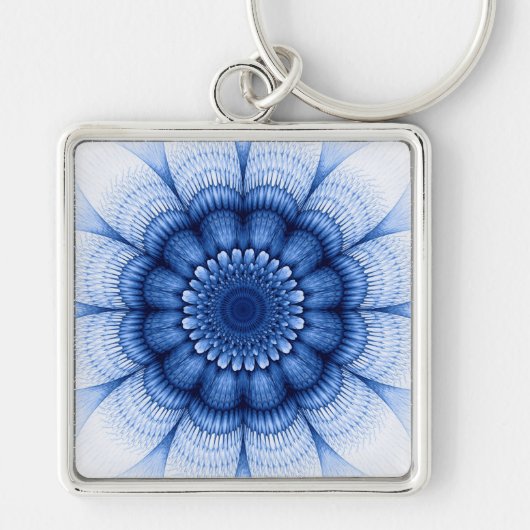 Florence blauw patroon sleutelhanger (Voorkant)