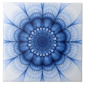 Florence blauw patroon tegeltje (Voorkant)