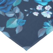 Florence  blauw roos tafelkleed (Gekanteld)