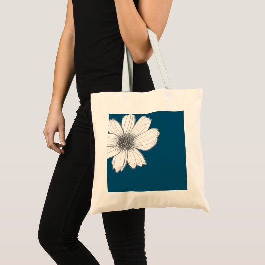 Florence blauwgroen blauw tote bag (Voorkant (product))