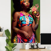 Florence Bloemen - Ken Gage Art Poster (Thuiskantoor)