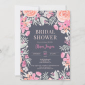 Florence botanical garden roze perzik vrijgezellen kaart (Voorkant)