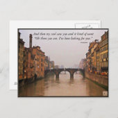Florence Bridge met Love Quote Briefkaart (Voorkant / Achterkant)