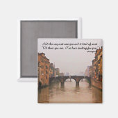 Florence Bridge met Love Quote Magneet (Voorkant / Achterkant)