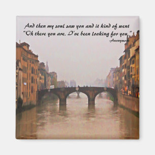 Florence Bridge met Love Quote Magneet