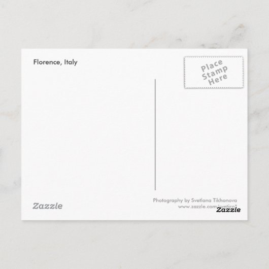 Florence Briefkaart (Achterkant)