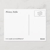 Florence, briefkaart Italië (Achterkant)