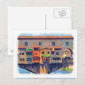 Florence, briefkaart Italië (Voorkant / Achterkant)