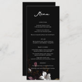 Florence bruiloft diner menu (Voorkant / Achterkant)