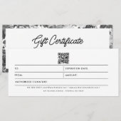 Florence Business Logo QR Code Cadeaubon (Voorkant / Achterkant)