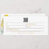 Florence Business Logo QR Code Cadeaubon (Voorkant / Achterkant)