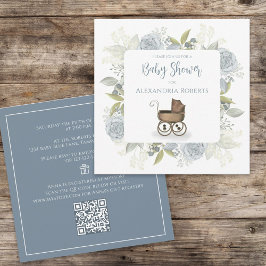 Florence  Carriage QR Code Cadeauregister Cute Kaart