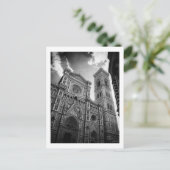 Florence Cathedraal, zwart-wit Briefkaart (Staand voorkant)