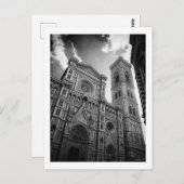 Florence Cathedraal, zwart-wit Briefkaart (Voorkant / Achterkant)