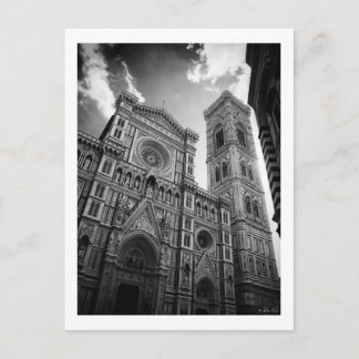 Florence Cathedraal, zwart-wit Briefkaart
