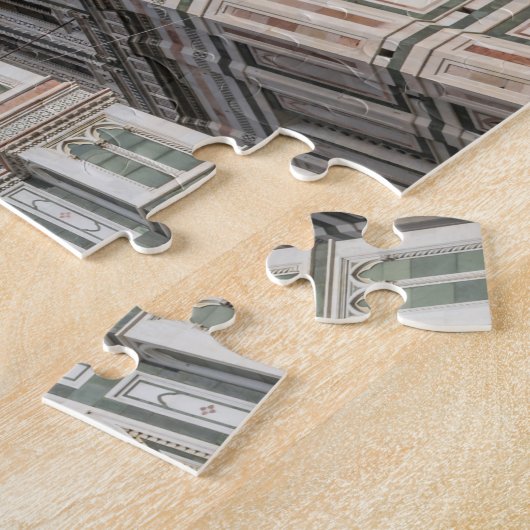 Florence Cathedral en Giotto Campanile puzzle Legpuzzel (Zijkant)