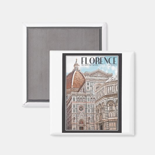Florence Cathedral Magneet (Voorkant / Achterkant)