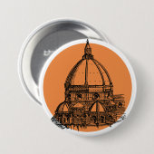 Florence Cathedral Ronde Button 7,6 Cm (Voorkant /achterkant)