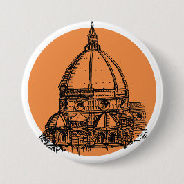 Florence Cathedral Ronde Button 7,6 Cm