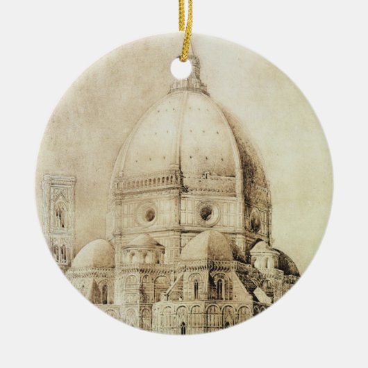 Florence Cathedral uit het oosten, uit 'Fragmenten Keramisch Ornament (Voorkant)