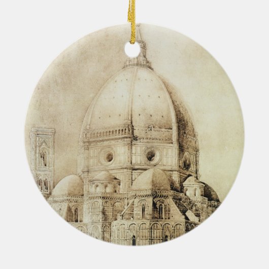 Florence Cathedral uit het oosten, uit 'Fragmenten Keramisch Ornament (Achterkant)