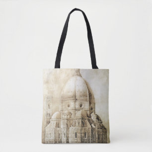 Florence Cathedral uit het oosten, uit 'Fragmenten Tote Bag