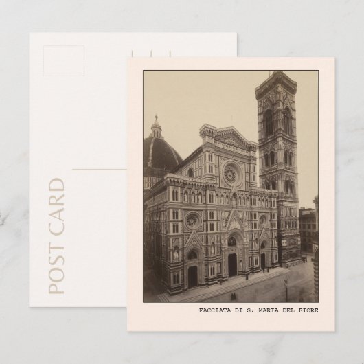Florence Church Facciata Di S Maria Del Fiore Briefkaart (Voorkant / Achterkant)