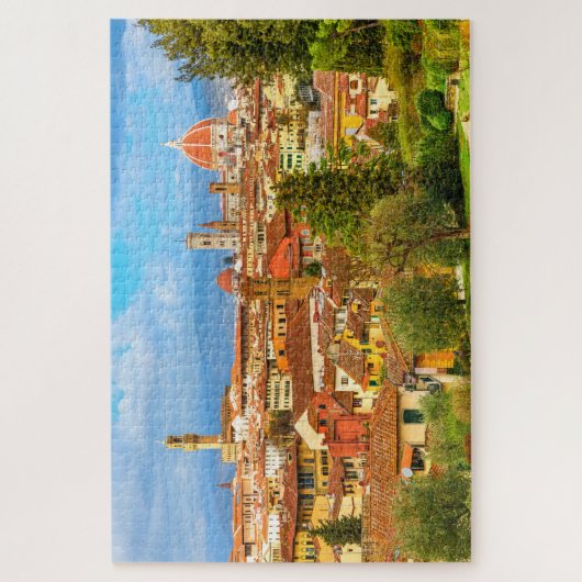 Florence City Skyline Tocany Italië Legpuzzel (Verticaal)