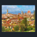 Florence City Skyline Tocany Italië Puzzel<br><div class="desc">Deze prachtige puzzel in het stadslandschap heeft een prachtig Florence in Toscane,  Italië #florence #italy #tuscany #cityscape #skyline #travel #adventure #cathedral #jigsaw #puzzle #jigsawpuzzle #gifts #fun #stockingstuffers #games #landscape</div>