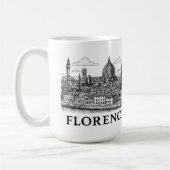 Florence Cityscape – Duomo Cathedral Line Art Koffiemok (Links)