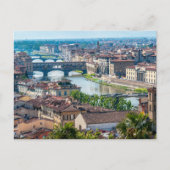 Florence cityscape - Ponte Vecchio over de Arno Briefkaart (Voorkant)