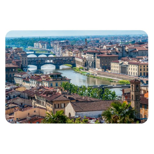 Florence cityscape - Ponte Vecchio over de Arno Magneet (Horizontaal)