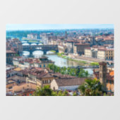 Florence cityscape - Ponte Vecchio over de Arno Raamsticker (Vel)