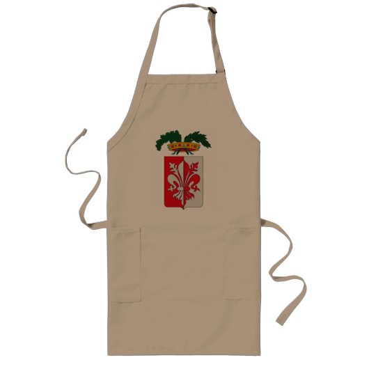 Florence Coat of Arms Apron Lang Schort (Voorkant)